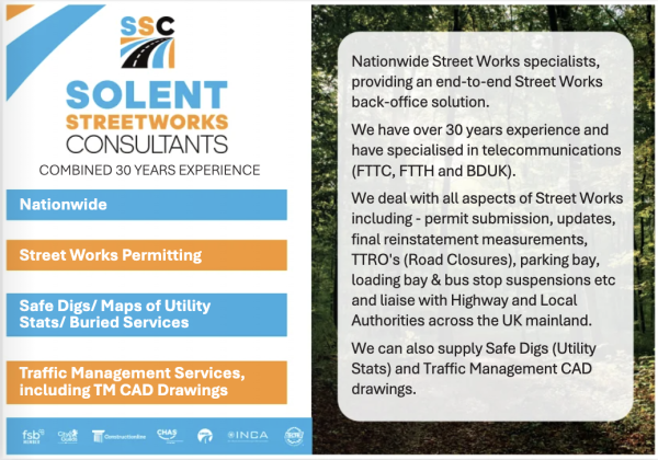 Solent Streetworks Continues to Raise Its Profile Across the UK