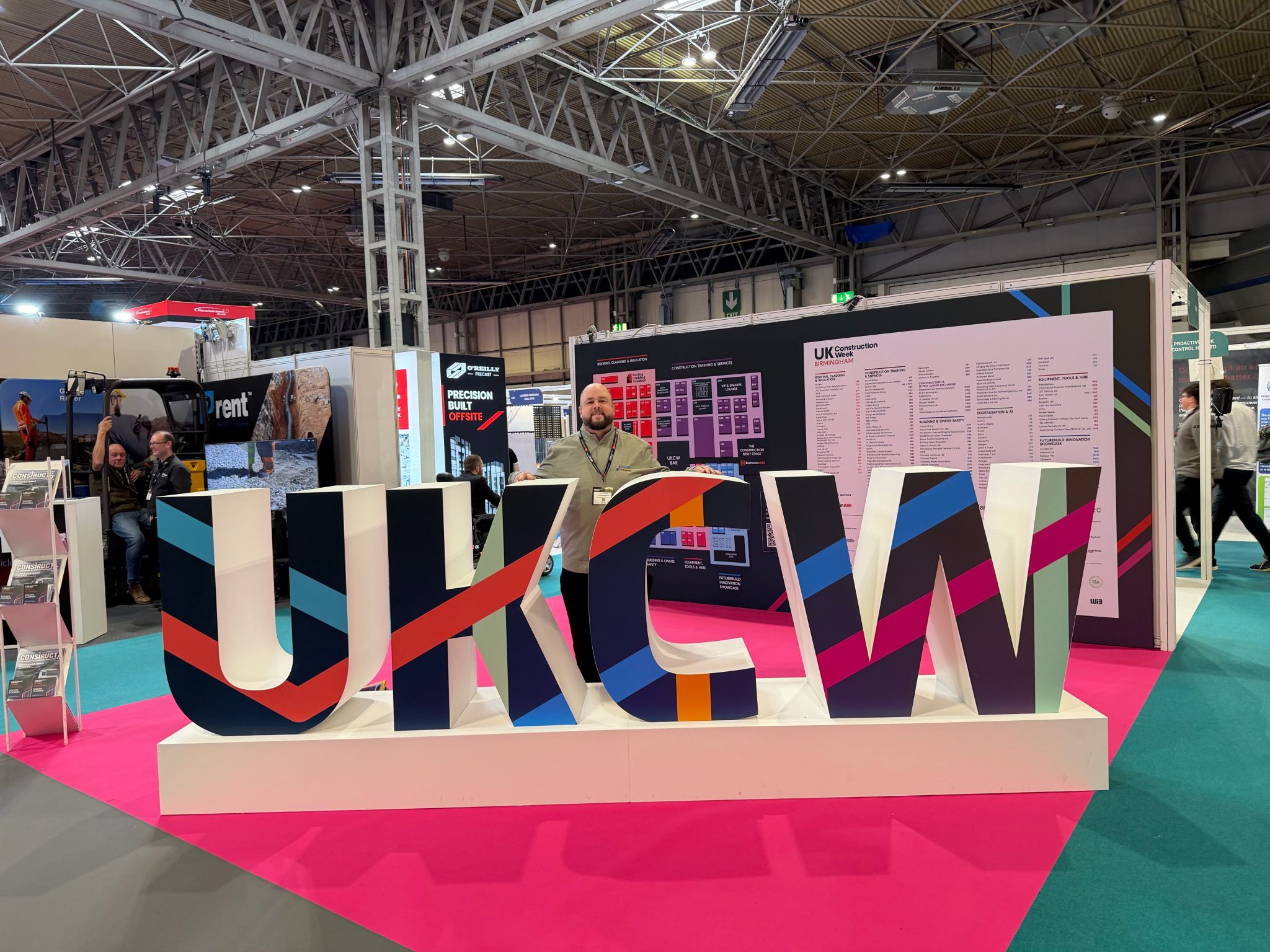UK Construction Week 2026 sign